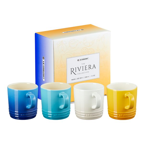 Le Creuset The Riviera Collection Set of 4 350ml Mugs