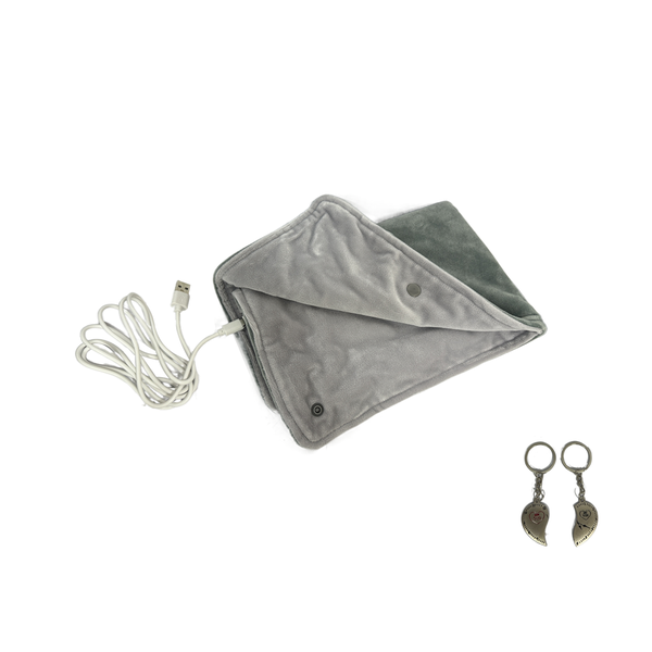 Grey Electric Heating Pad + Free Keyholder