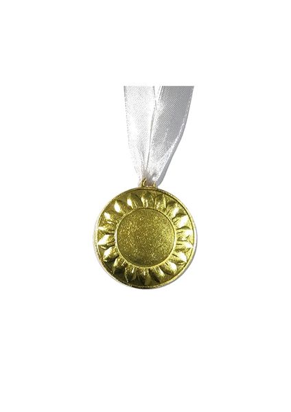 50 MM Gold, Silver or Bronze Medals Pack of 20 - One Colour Sun Design