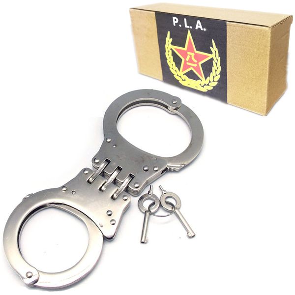 Handcuffs - P.L.A. Military Grade - Stainless Steel