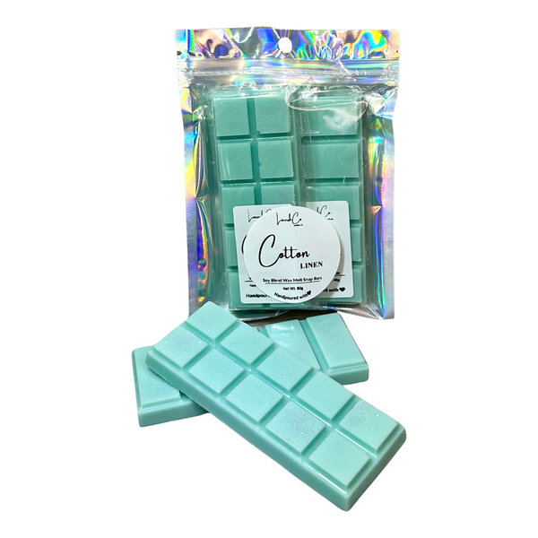 Wax Melts - Cotton Linen - Soy-Blend Snap Bars - Lavish Co