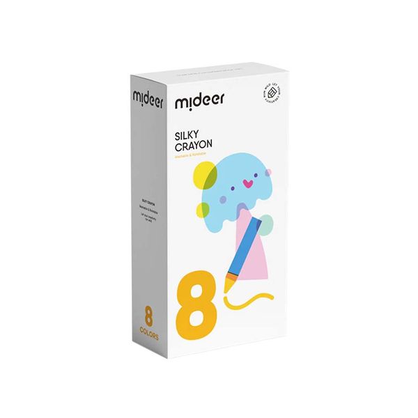 Mideer Silky Crayons Twistable - 8 Colours