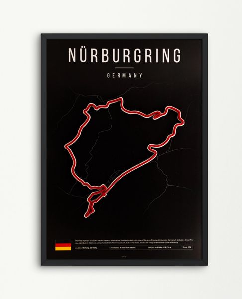 Formula 1 3d Wall Art Racetrack - Nürburgring