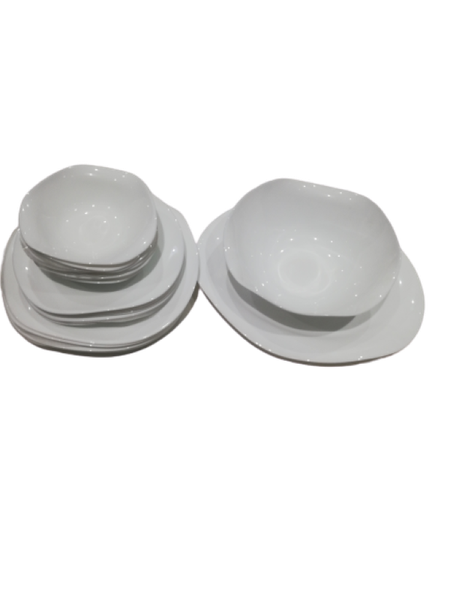 Dinner Set 18 Piece Opal Glass Wave