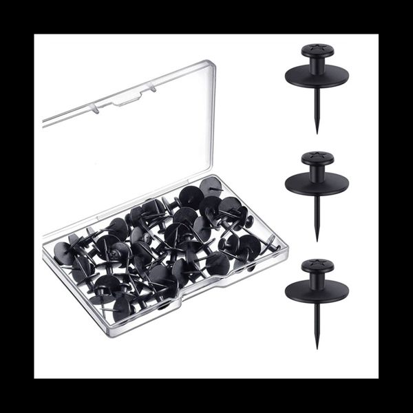 30 Pieces Double Headed Picture Hangers Nails Small Head Thumb Tacks