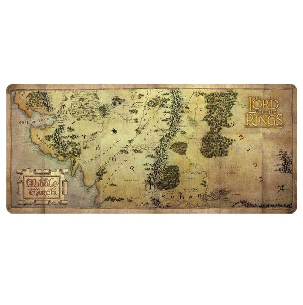 Lord of the Rings: Gaming Desk Mat XXL Anti-Slip Mouse Pad (90cm x 40cm)