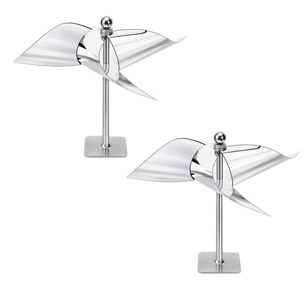 Garden Waterproof Reflective Pinwheel Bird Repel Set Of 2 ( 32cm )