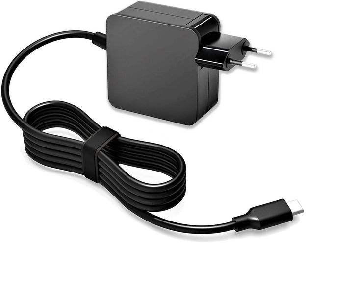 Replacement Super Fast 45w Type C Charger Compatible With Lenovo Black