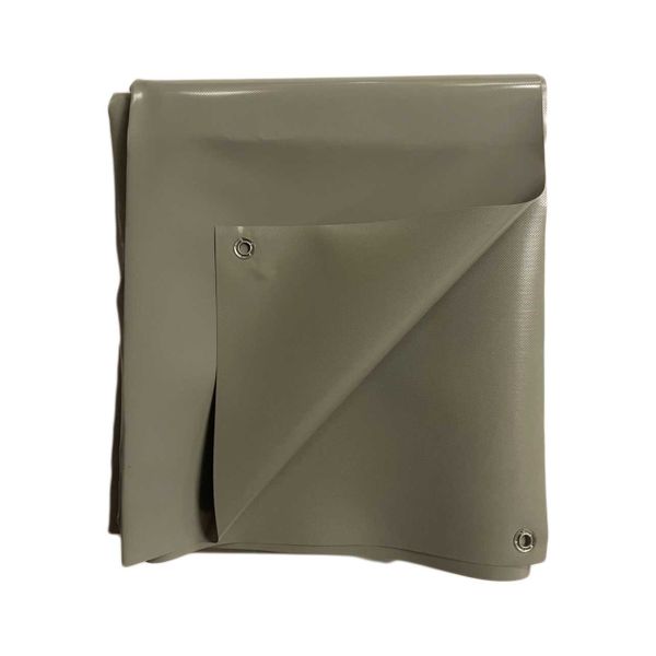 Tarp Cover Waterproof Heavy Duty 3m x 4m with Eyelets Light Grey