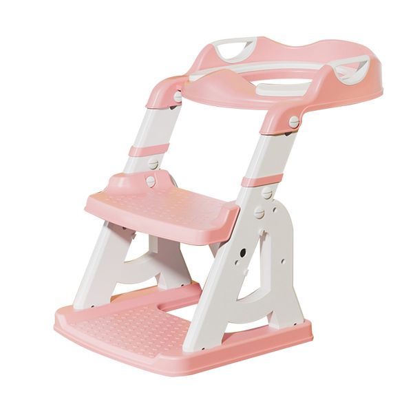 Mix Box Foldable Height Adjustable Child Potty Training Toilet Seat - Pink