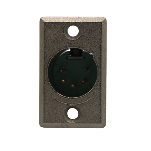 XLR-D5M 5-Pin Male XLR Cable Connector Metal Body Locking