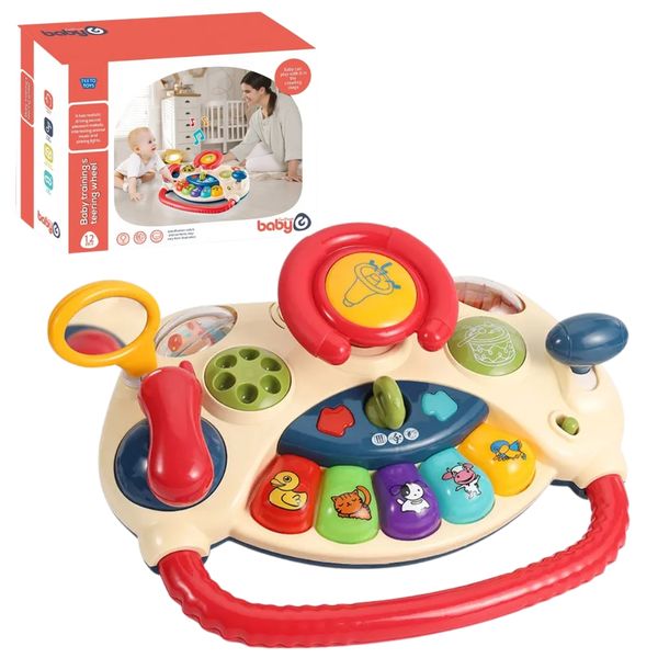 Baby Educational Steering Wheel Activity Board - Sensory Toys for Babies