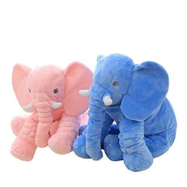 Elephant Pillow Set - Pink &amp; Blue