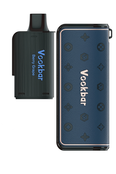 Vockbar Luxe Vape Kit with Berry Grape Flavour Pod-16000 Puffs Blue Device