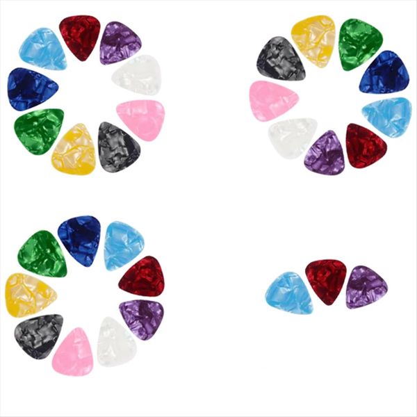 A 30Pcs Guitar Picks Plectrums Celluloid Guitar Picks