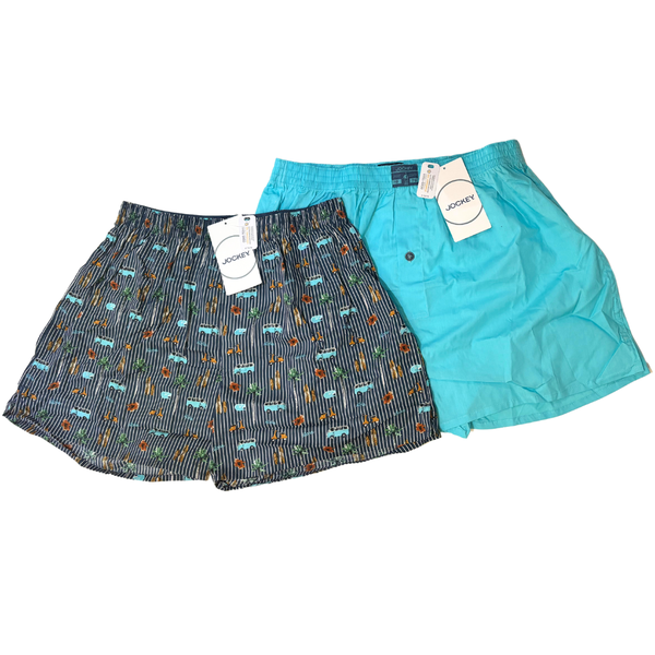 Jockey Limited Edition Cotton Boxer Sleep Shorts, 2 Pack