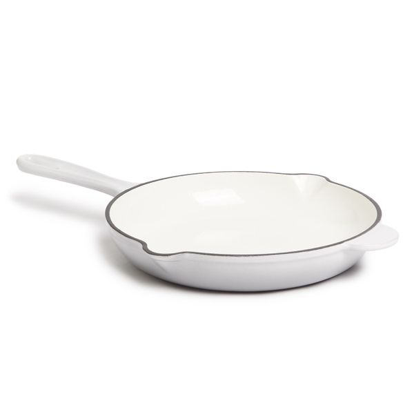 George &amp; Mason - 26cm Round Enamel Cast Iron Fry Pan - Grey