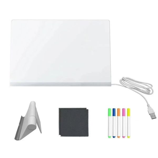 LED Drawing Board for Kids, Light Up Dry Erase Boards with 5 Markers