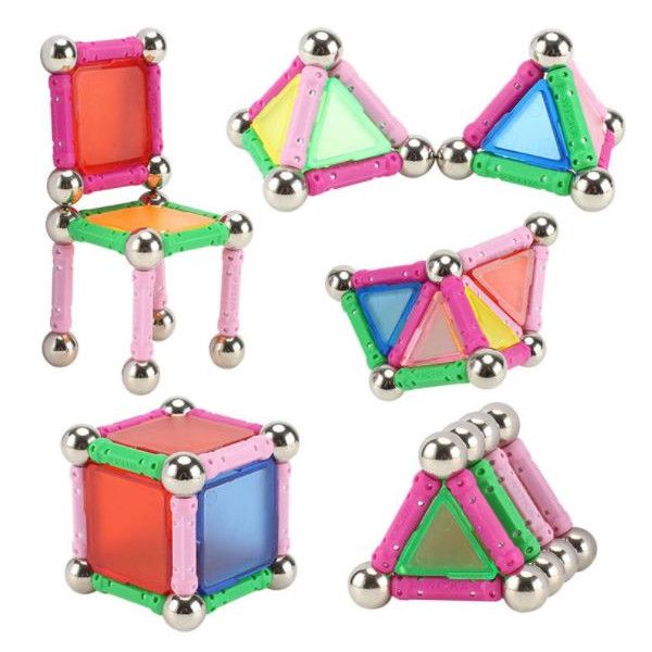 Olive Tree - Fantasy DIY Creative 50 Piece Magnetic Sticks, Balls &amp; Tiles