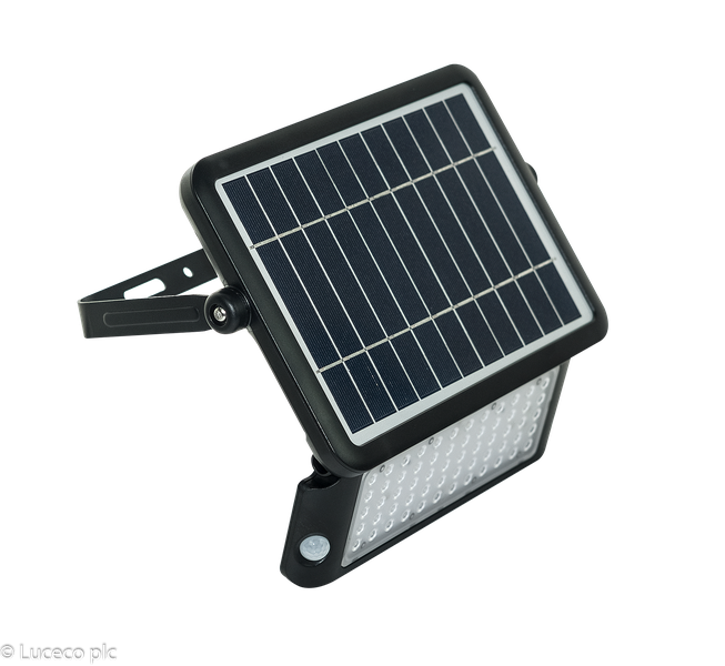 Luceco - Solar Guardian PIR Floodlight Black IP65