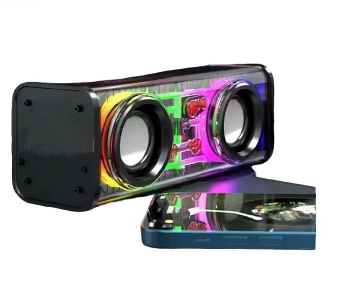 Dual-Driver Transparent Colorful Mini Speaker