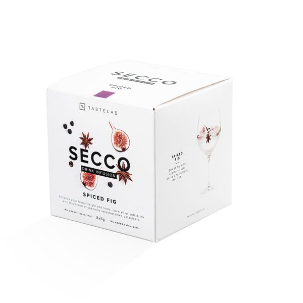 Secco 8 Pack - Drink Infusion - Includes 8 Packets of Spiced Fig