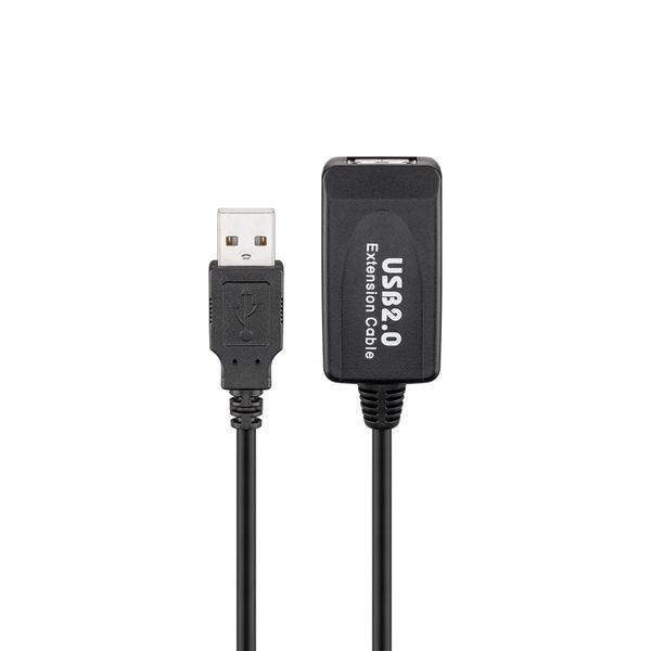 Goobay Active USB 2.0 Extension 10m Cable - Black