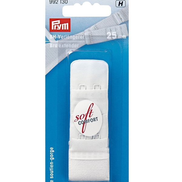 Prym Bra Extender Soft Comfort | 25mm, 38mm, 50mm | White, Black , Beige
