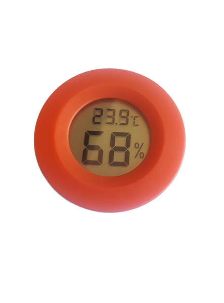 Mihuis SR Digital LCD Thermometer Hygrometer - Orange