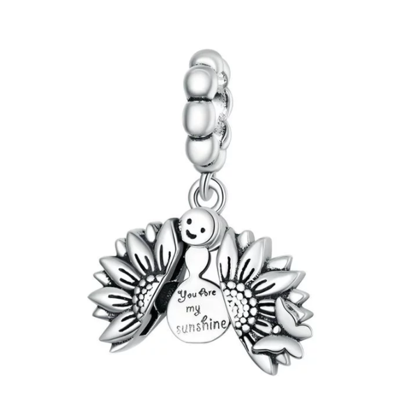 Cosmic 925 Silver Opening Charm - You Are My Sunshine - For Charm Bracelet