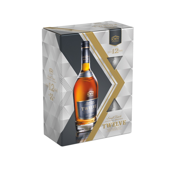 KWV 12 Year Brandy Gift Pack 750ml