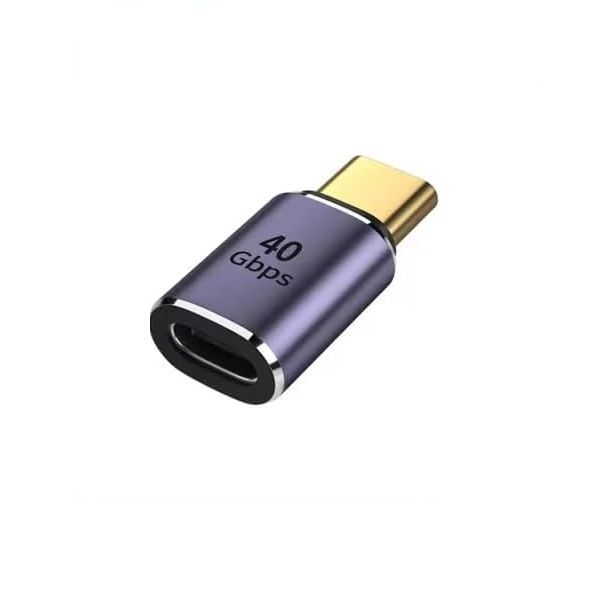 USB Type C Adapter - 40Gbps Data Transfer Speed - Male to Female