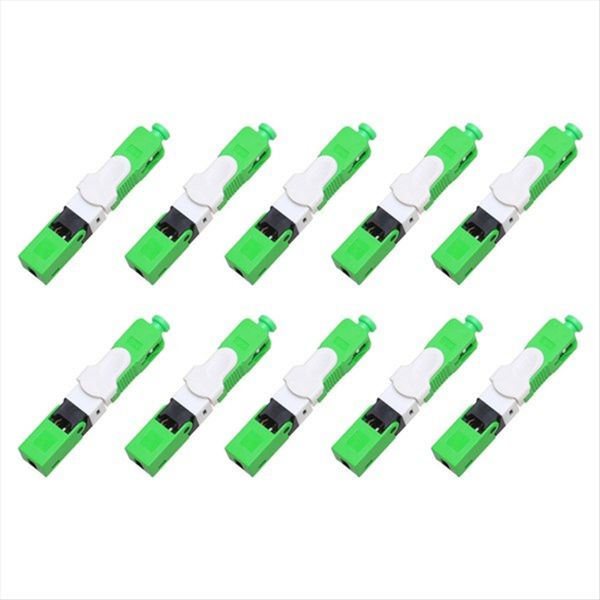 10Pcs FTTH ESC250D SC/APC/UPC Single-Mode Fiber Optic Quick Connector FTTH