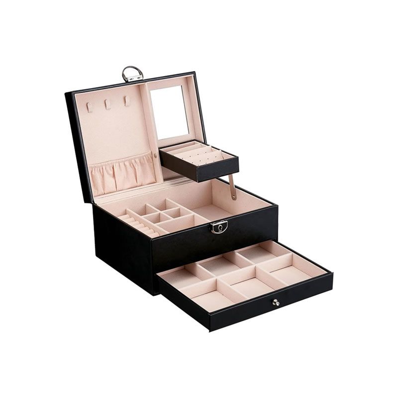 Multi Layered Leather Jewelry Storage Box | Shop Today. Get it Tomorrow ...