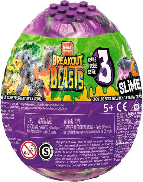 Mega Construx Breakout Beasts Series 3 - Mystery Slime Egg Creature