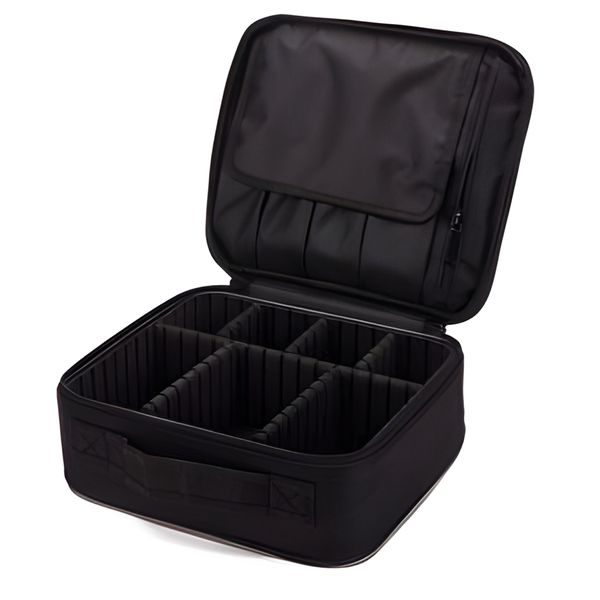 Makeup Bag 9.8 Inches Portable Makeup Case Cosmetic Train Case Organizer