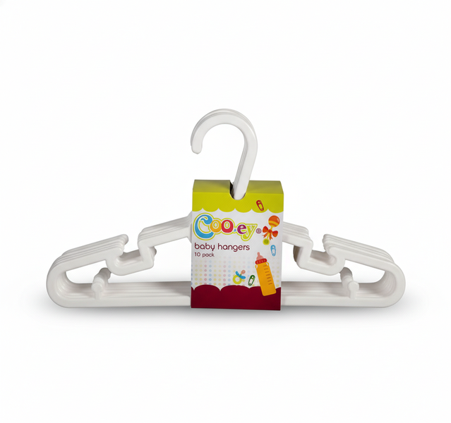 Cooey Baby Hangers 10 Piece Plastic Hangers for Infant Clothes