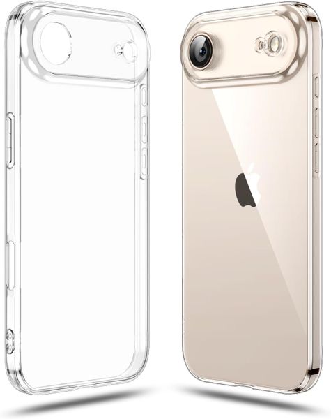 Clear Transparent Silicone Cover Case Compatible with iPhone 17 Air