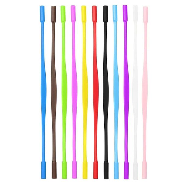 Fashion Multi Colour Adjustable Silicone Glasses Strap Holder Set of 12