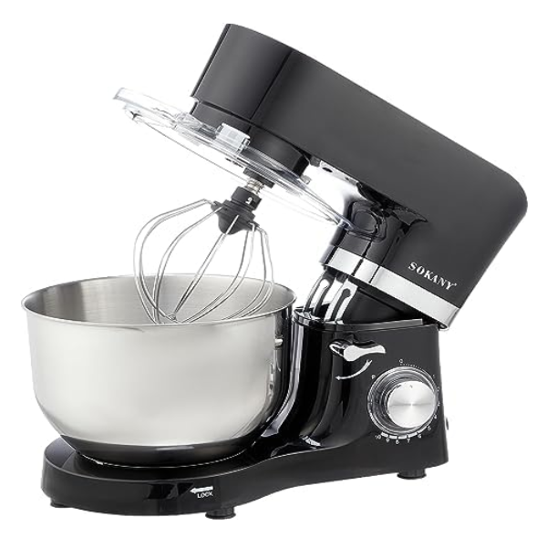  Kitchen Electric Food Mixer 1300W 6.5L Electric Mixer Cream Whipping  Machine For Home Baking (Color : Silver, Size : 6.5L): Home & Kitchen