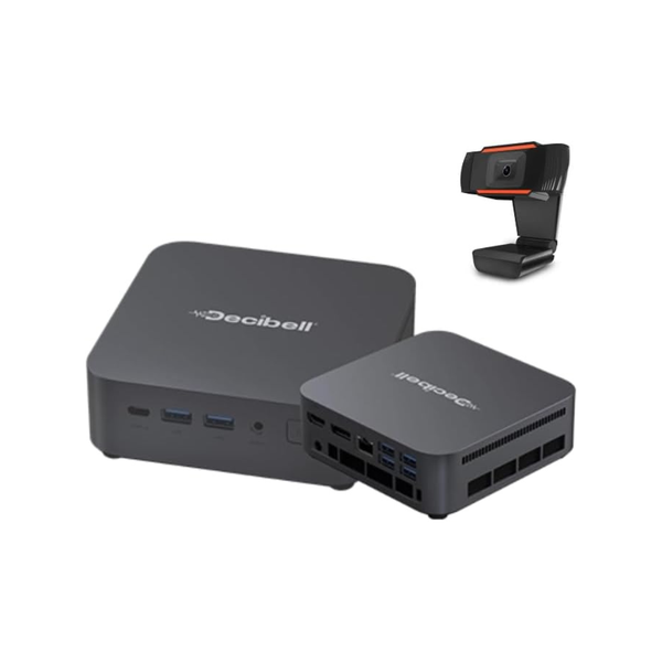 Decibell Mini PC AMD Ryzen 7 6850U 16GB Ram 512GB SSD Win11 Pro incl Webcam