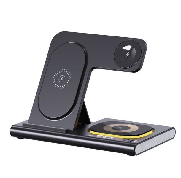 3-in-1 Wireless Charging Station MOXOM Works With Both iOS And Andriod