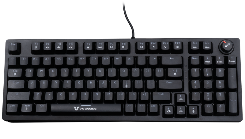 VX Gaming Warborn RGB TKL Wired Mechanical Keyboard - Black