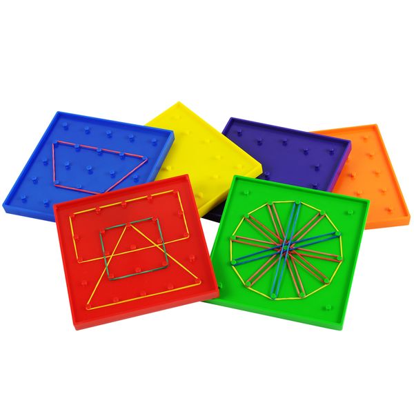 Greenbean Mathematics Geoboards 13cm 5x5pin - 6 Pieces