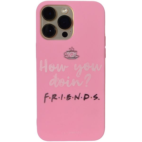 Pink - Phone case with "How You Doing?" FRIENDS print - iphone 14 pro max