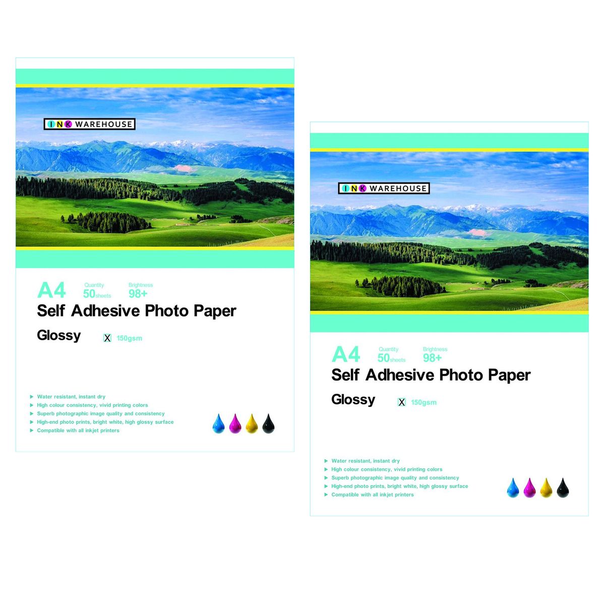150 GSM Self Adhesive Gloss Photo Paper A4 50 Sheets X 2 Shop Today. Get it Tomorrow
