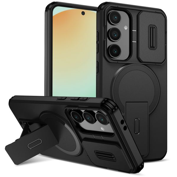 Slide Lens Magnetic Phone Case Compatible With Samsung Galaxy S24 Plus