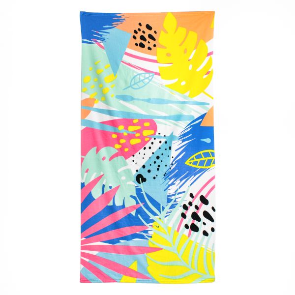 FASHIONATION Adult Beach/Pool Micro-Fibre Towel - Soft &amp; Quick-Drying