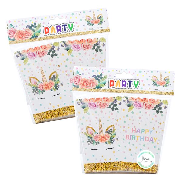 Unicorn Rose and Gold 20 Piece Popcorn Boxes