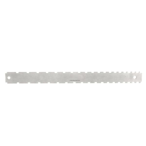 434mm Notched Straight Edge Fret Ruler